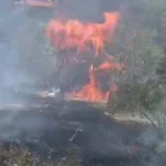 Ankara'da alev alan ahşap ev küle döndü