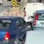 Trafikte kaynak yapmaya çalıştı, kazaya neden oldu
